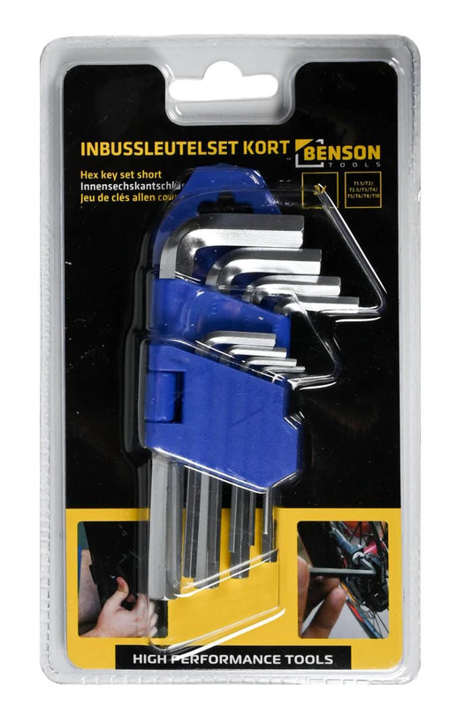 Innensechskantschlüssel-Satz kurz 9-teilig