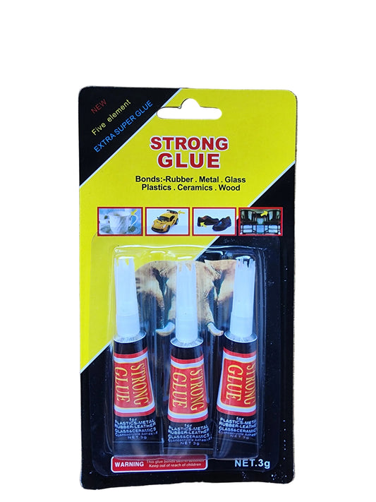 Sekundenkleber 3er-Pack (3x 1g Tuben) – Extra Starker Flüssigkleber